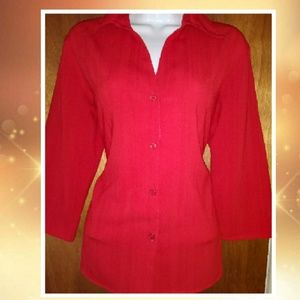 💦Stretch Red Blouse